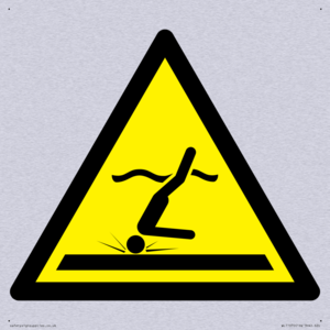 W048 Warning: Shallow water (diving)